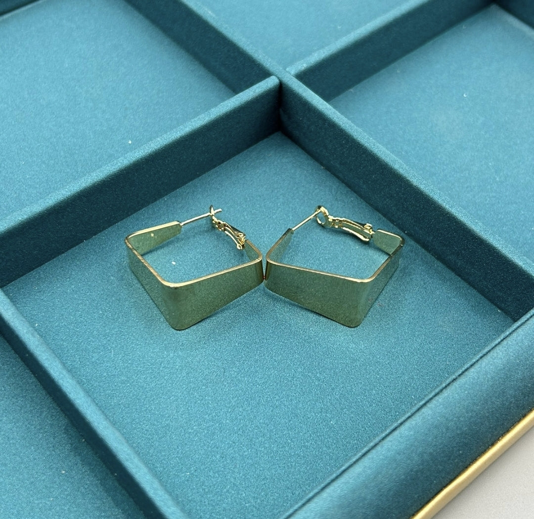 Angled Grace Hoops